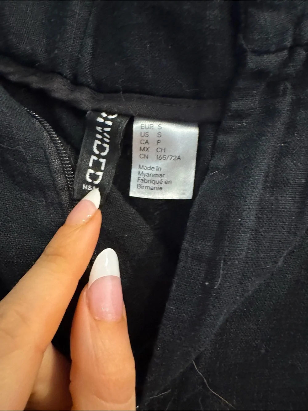 H&M Black Women's linen Pants/